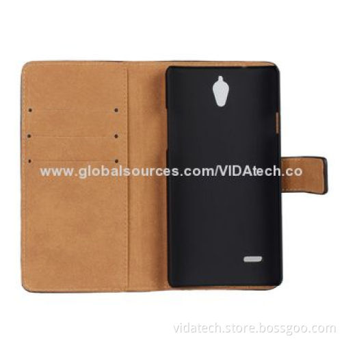 Leather Case with Standing for Huawei Ascend G700